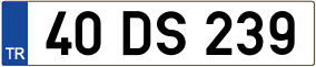 Trailer License Plate